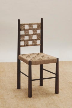 Check Chair in Stained Ash Wood and Danish Cord Weave by Szymon Keller