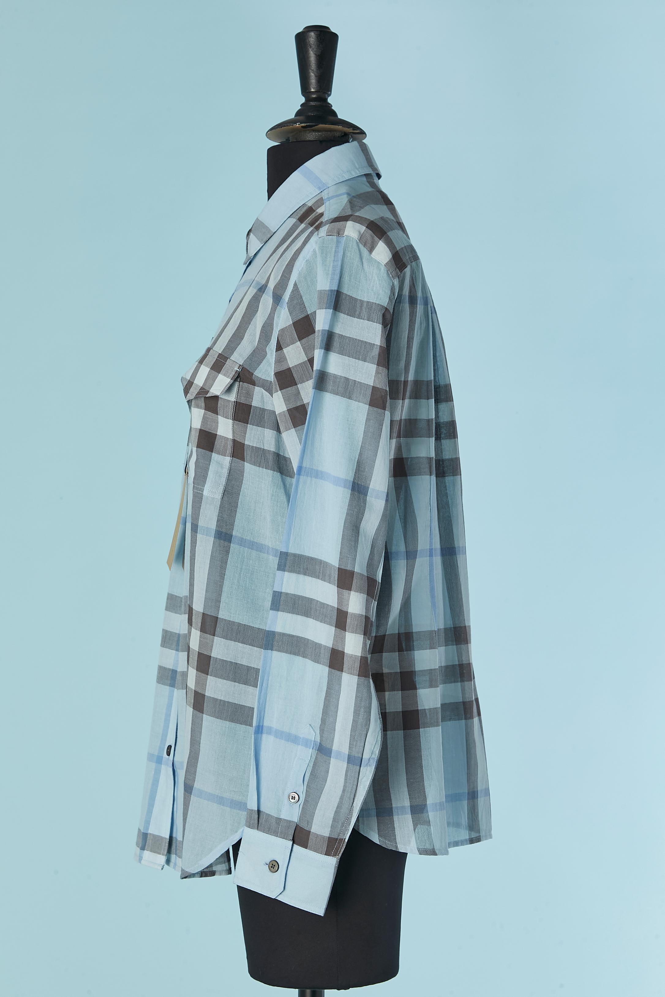 Camicia in cotone con motivo a quadri Burberry Brit Nuova con etichetta In condizioni Nuovo in vendita a Saint-Ouen-Sur-Seine, FR