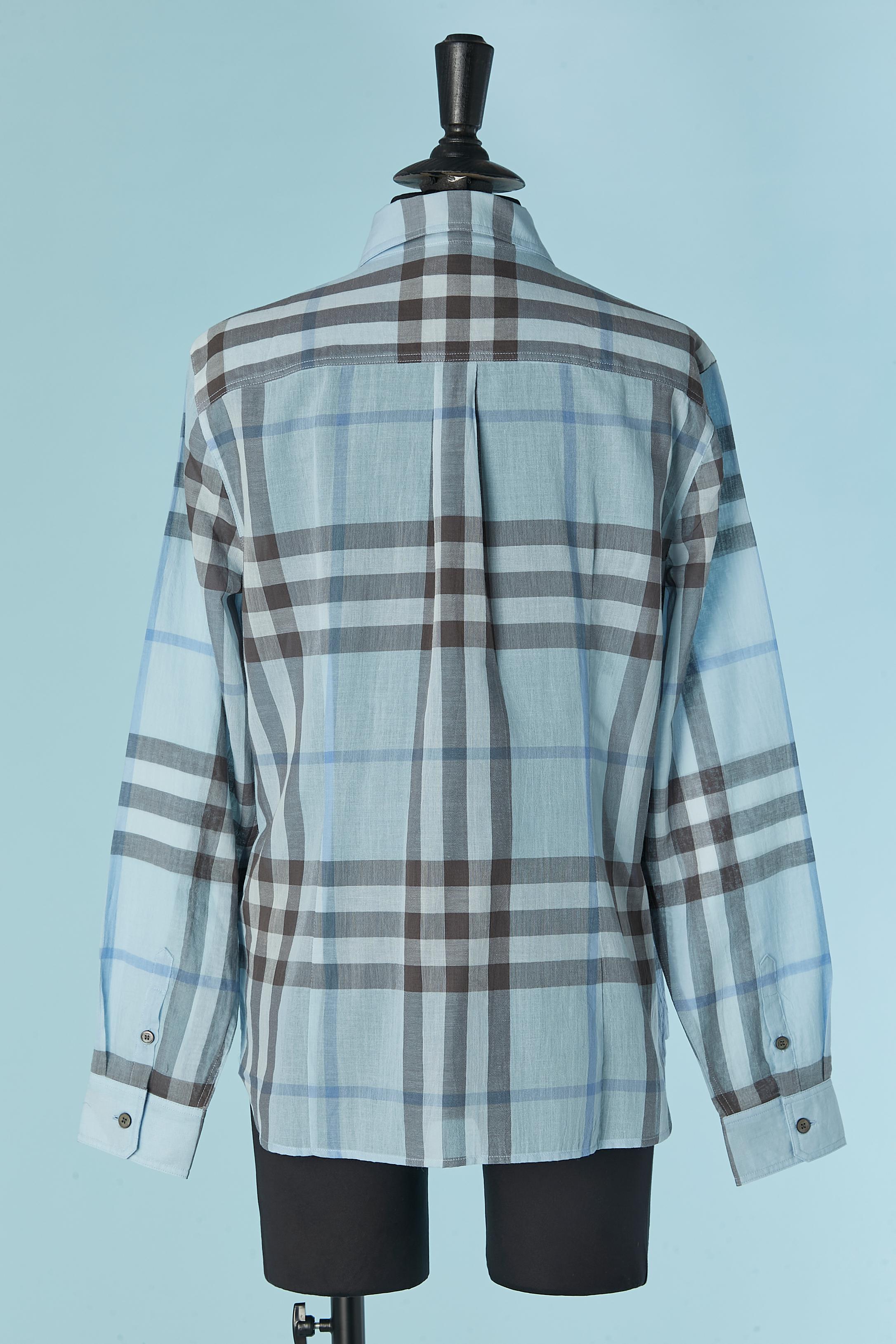 da uomo o donna Camicia in cotone con motivo a quadri Burberry Brit Nuova con etichetta in vendita