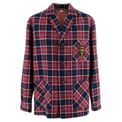 Check Check-Wolljacke mit Mantel