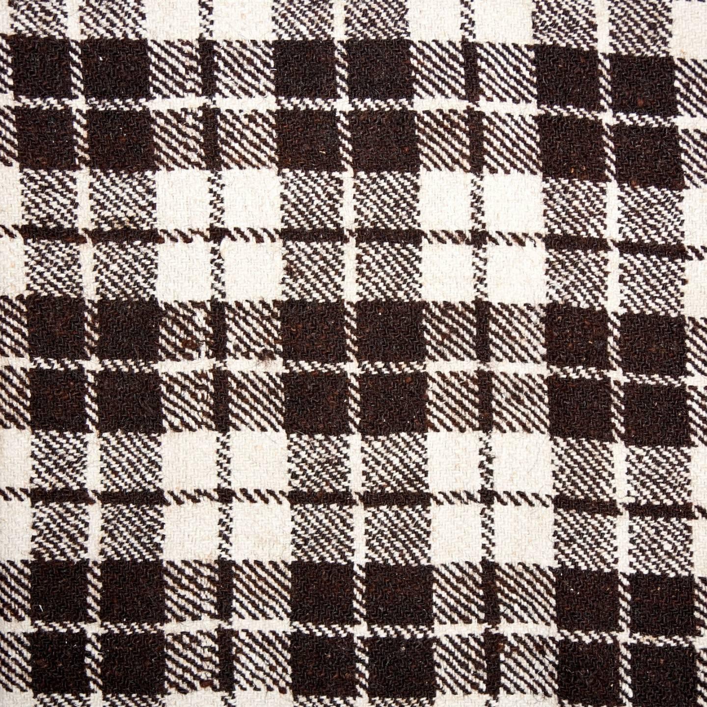 Brushed Checked Folk Blanket