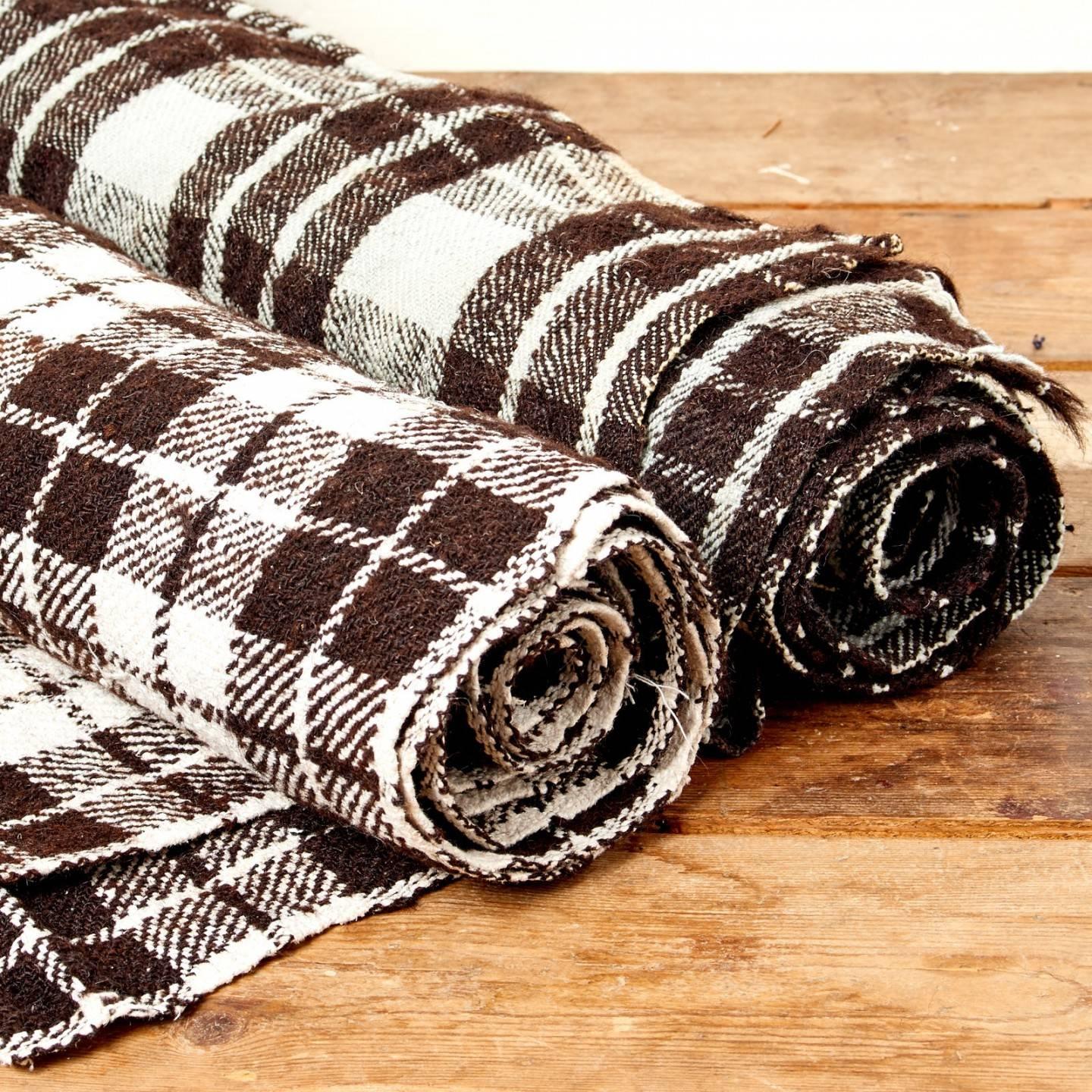 Checked Folk Blanket In Fair Condition In London, GB