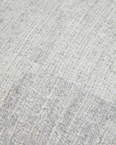 Cuscino a quadri in lana grezza e lino in grigio e crema 60x50 cm