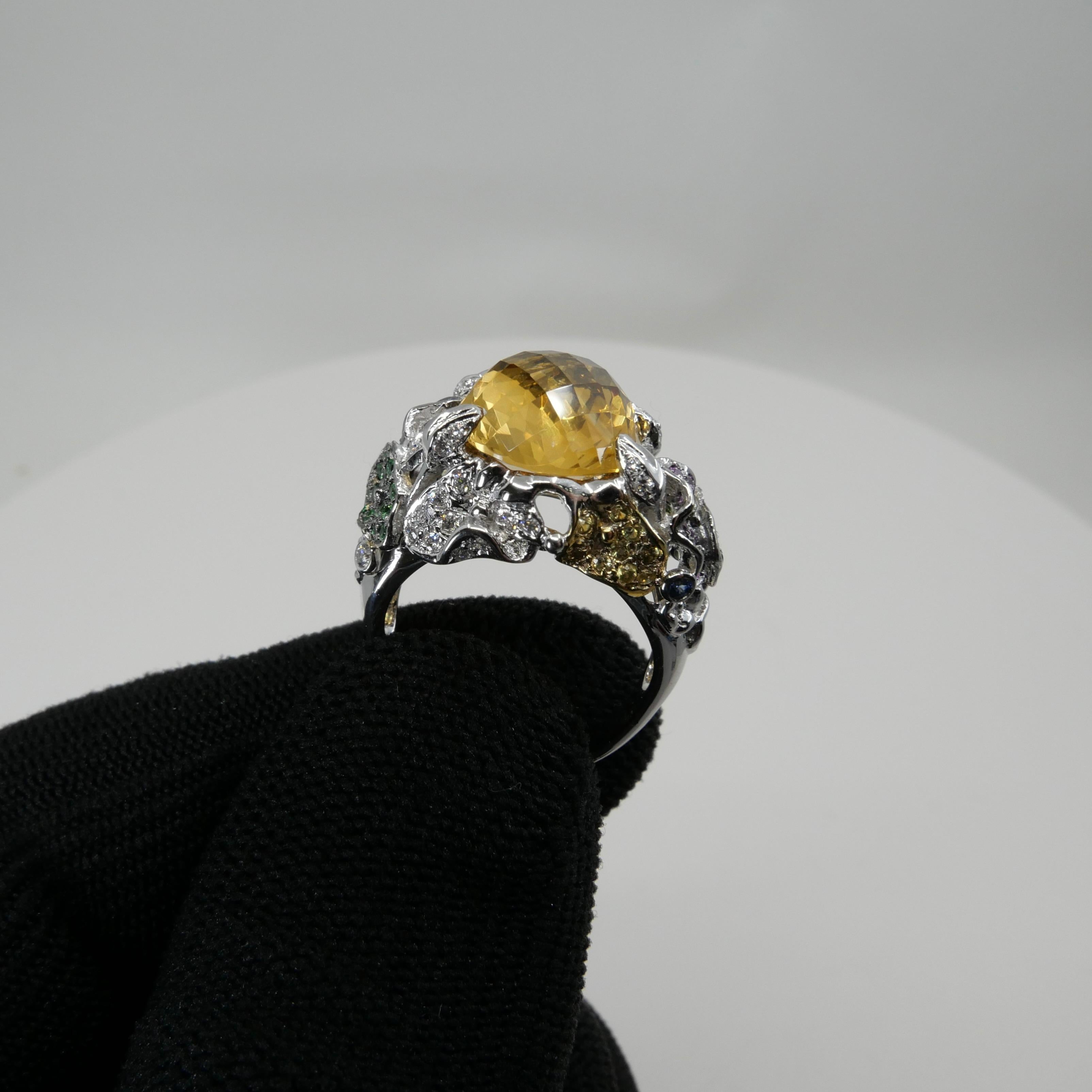 yellow topaz engagement ring