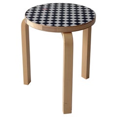 Checkerboard Stool 60 by Alvar Aalto for Artek/Supreme