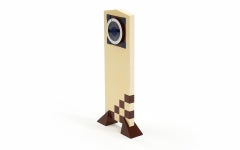 Checkerboard Table Clock, "Tempo 21" Tower 2 by George Nelson, 1984