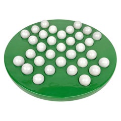 Gioco della dama di Ennio Lucini per Gabbianelli in ceramica Greene & Greene, Italia anni '70
