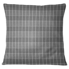Juego de 2 almohadas Checkmate de poliéster negro