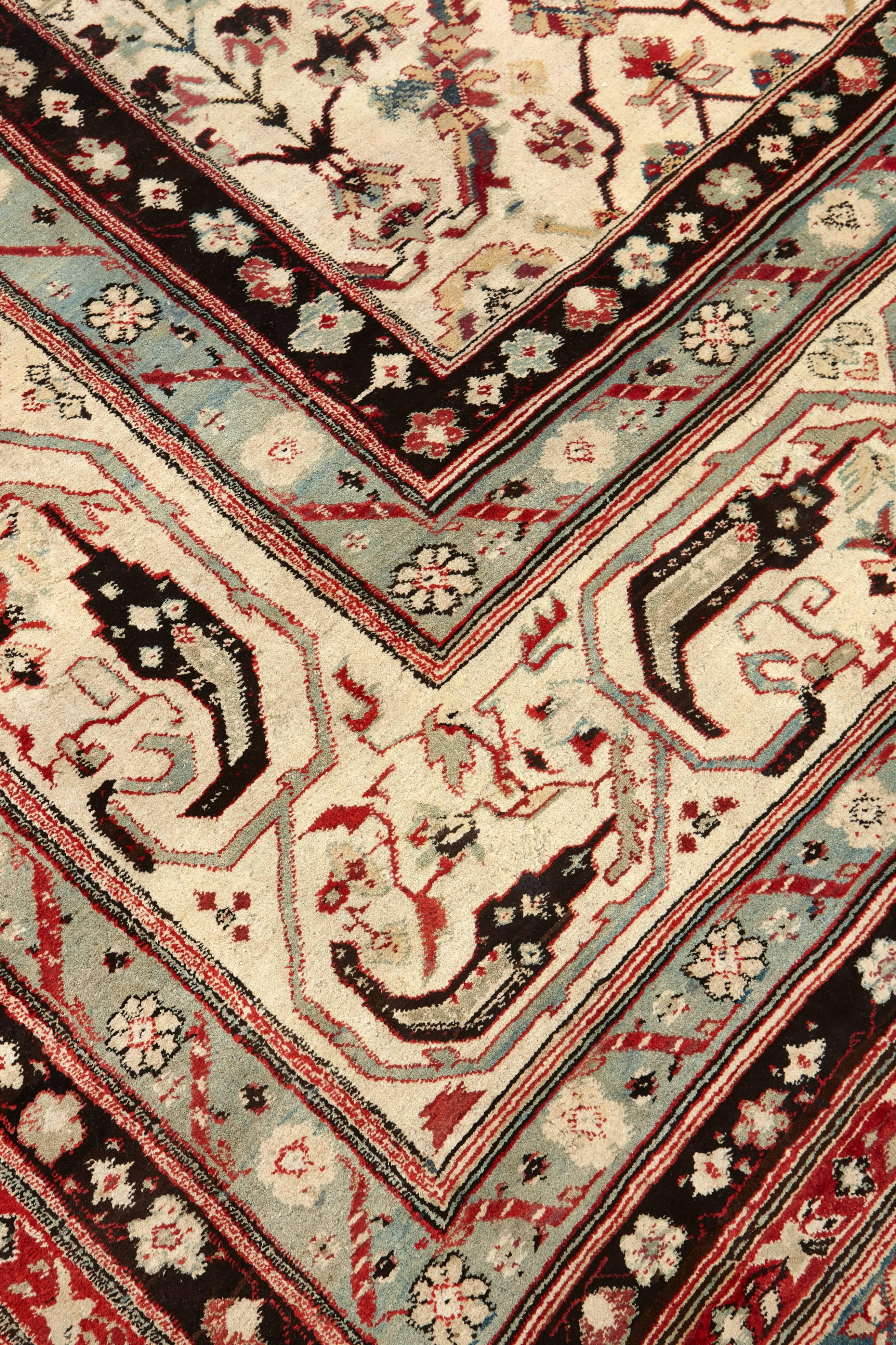 Laine Gai tapis d'Agra du XIXe siècle en vente
