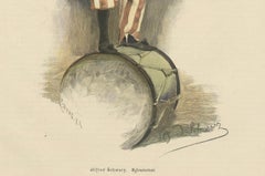 Cheerful Clown Balancing on a Drum – “Sylvesterlust” by Alfred Schwarz, c.1895