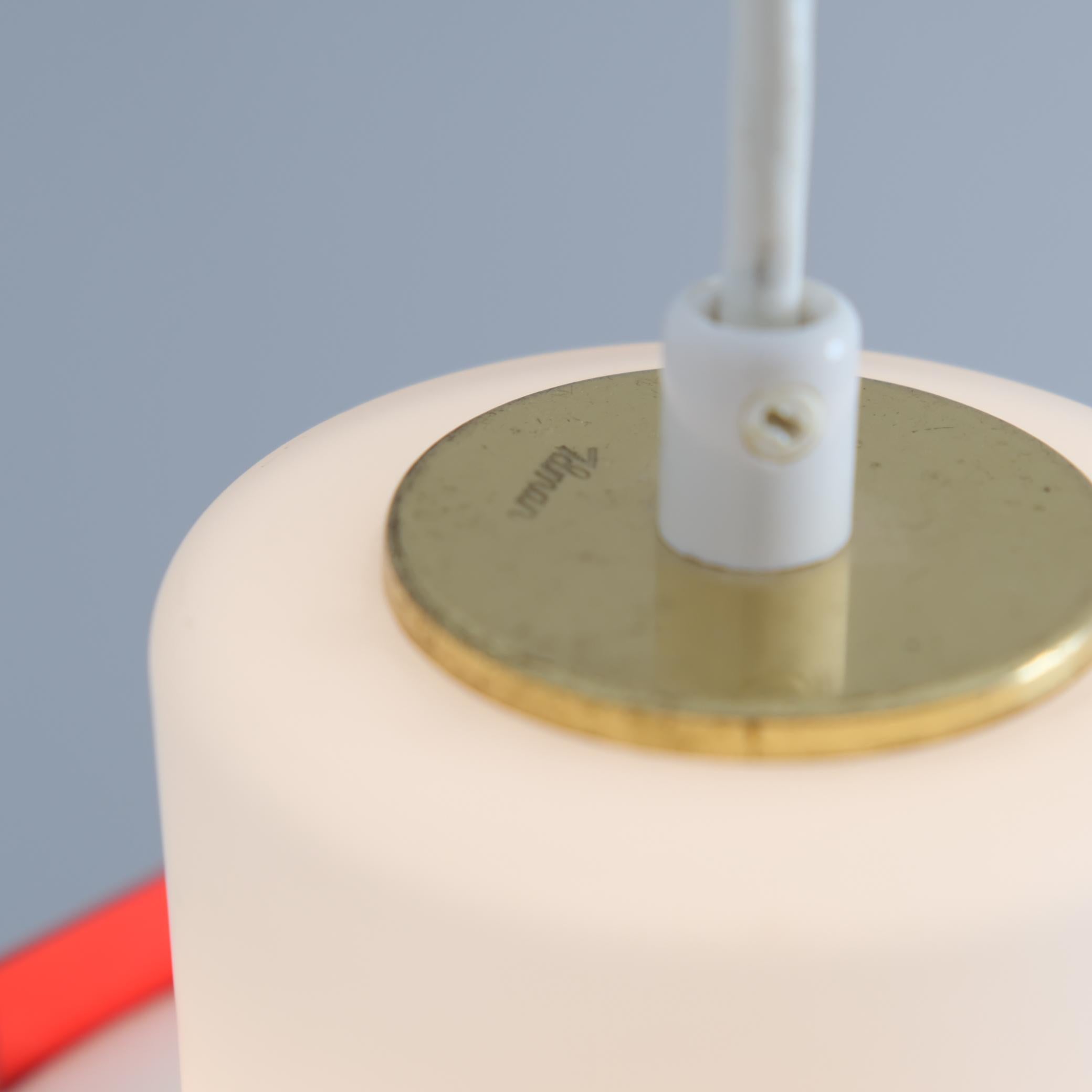 Allegro ciondolo da soffitto rosso Model K2-74 di Maria Lindeman per Idman, anni '60 in vendita 4