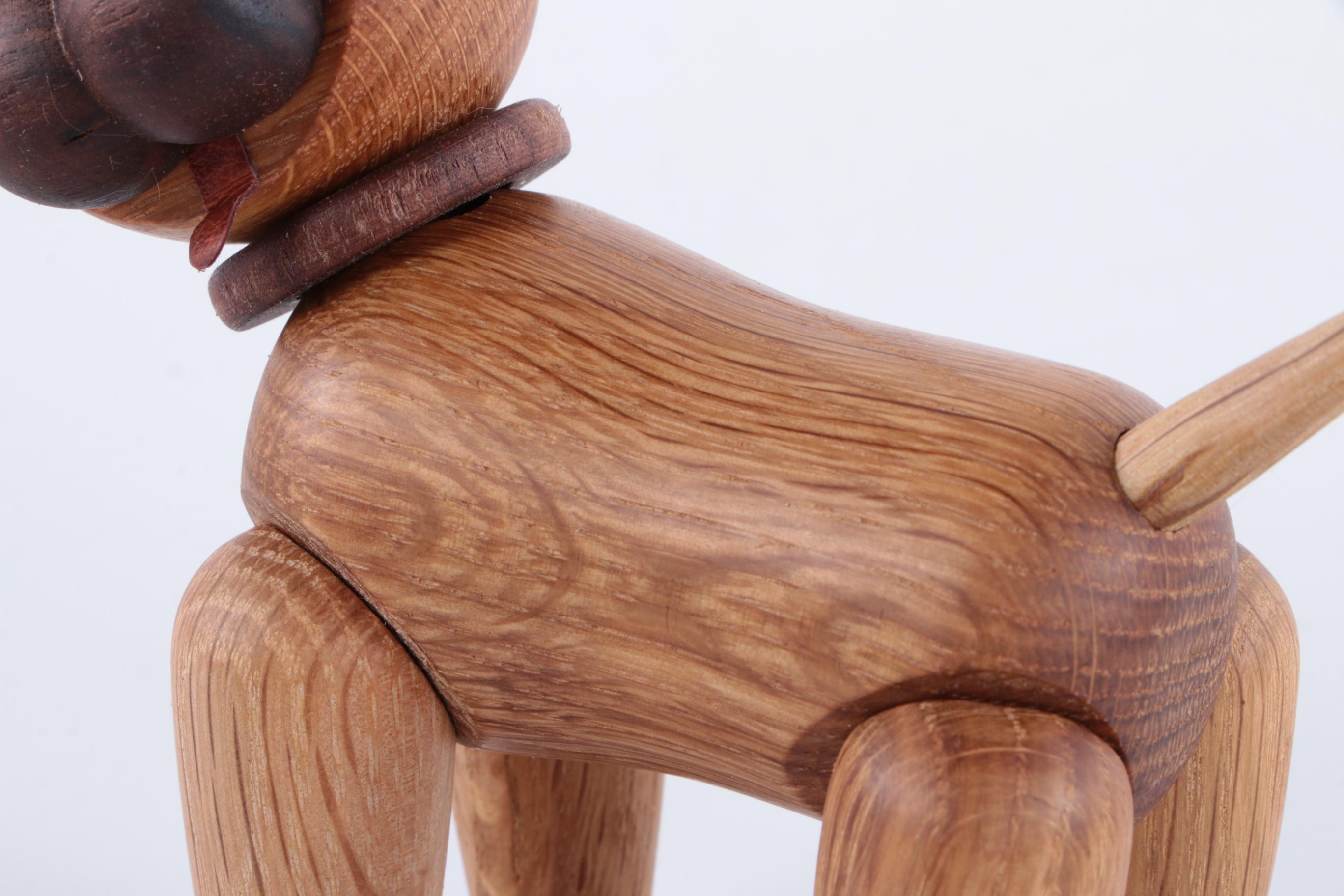 Cheerful Wooden Dog by Chresten Sommer for Spring, Copenhagen, Denmark 4