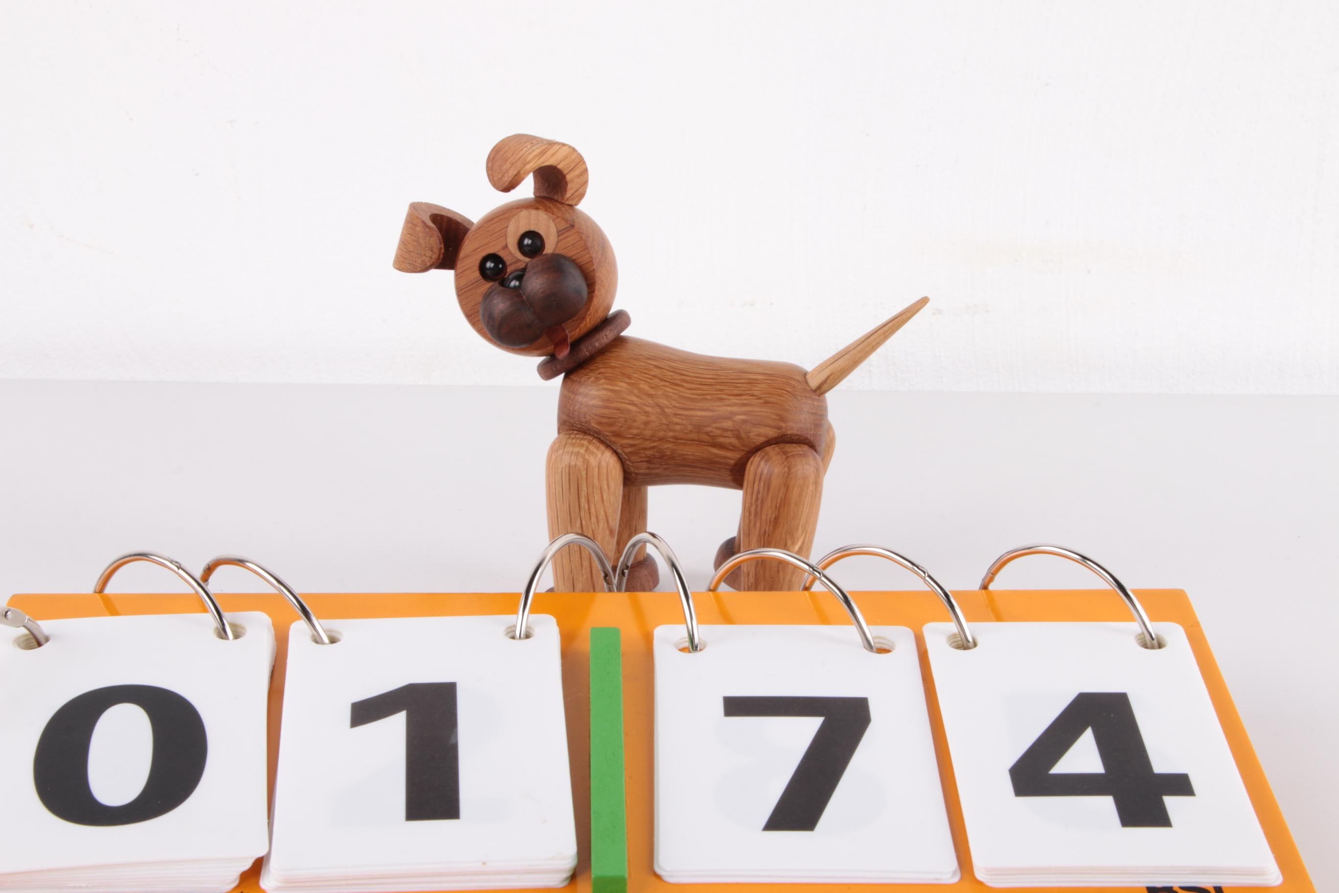 Danish Cheerful Wooden Dog by Chresten Sommer for Spring, Copenhagen, Denmark