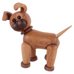 Used Cheerful Wooden Dog by Chresten Sommer for Spring, Copenhagen, Denmark