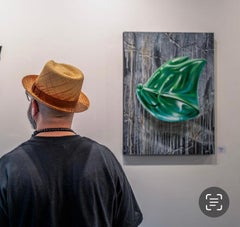 Evergreen Acrylic Painting on Linen, Contemporary, Signed, 2010+