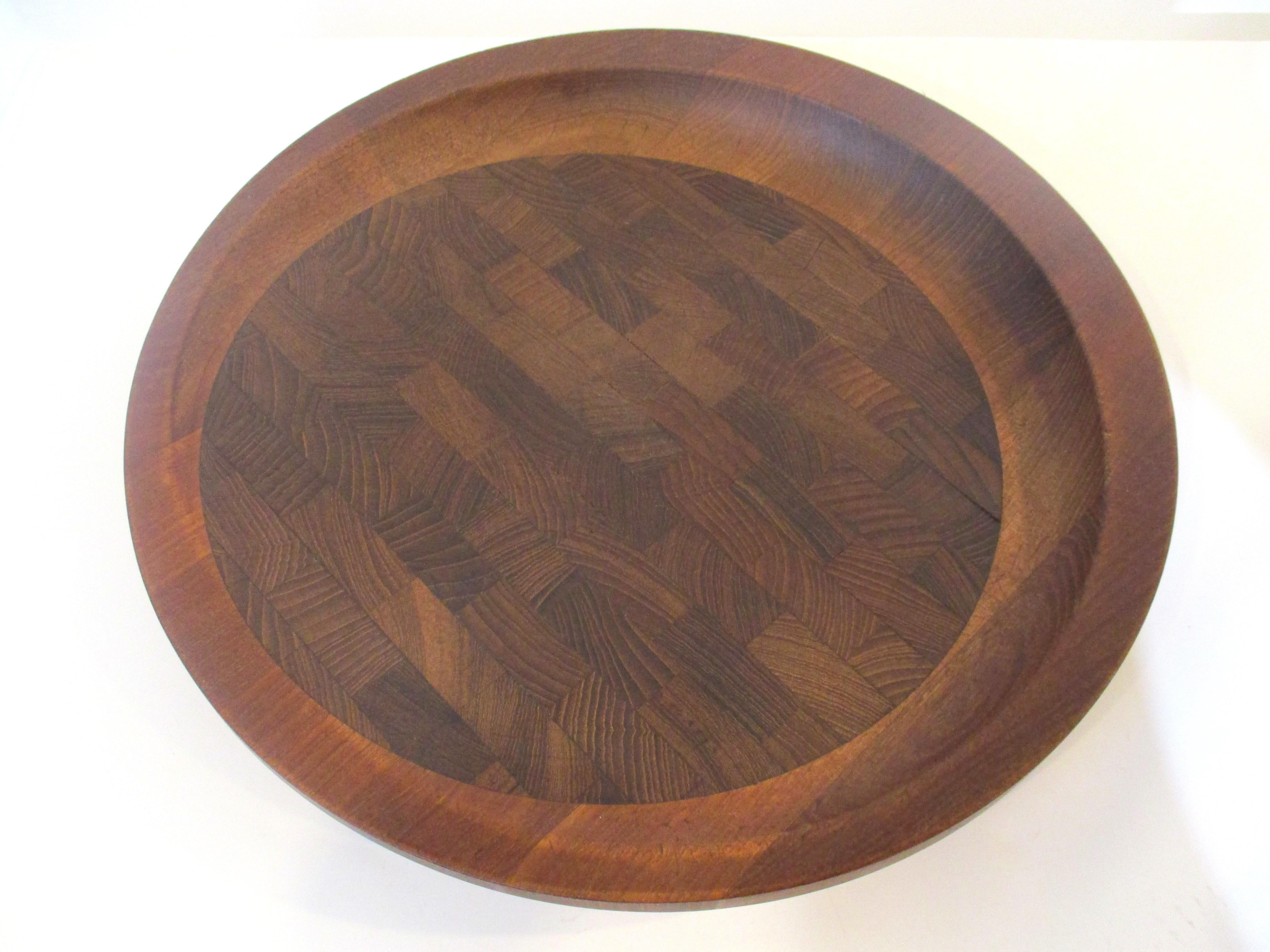 Mid-Century Modern Cheese / Charcuterie Serving Board in the Style of Dansk