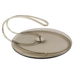 Cheese Tray Board Platter Silver Plate and Glass by Maison Produx, Paris