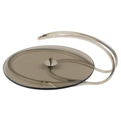 Cheese Tray Board Platter Silver Plate and Glass by Produx, Paris
