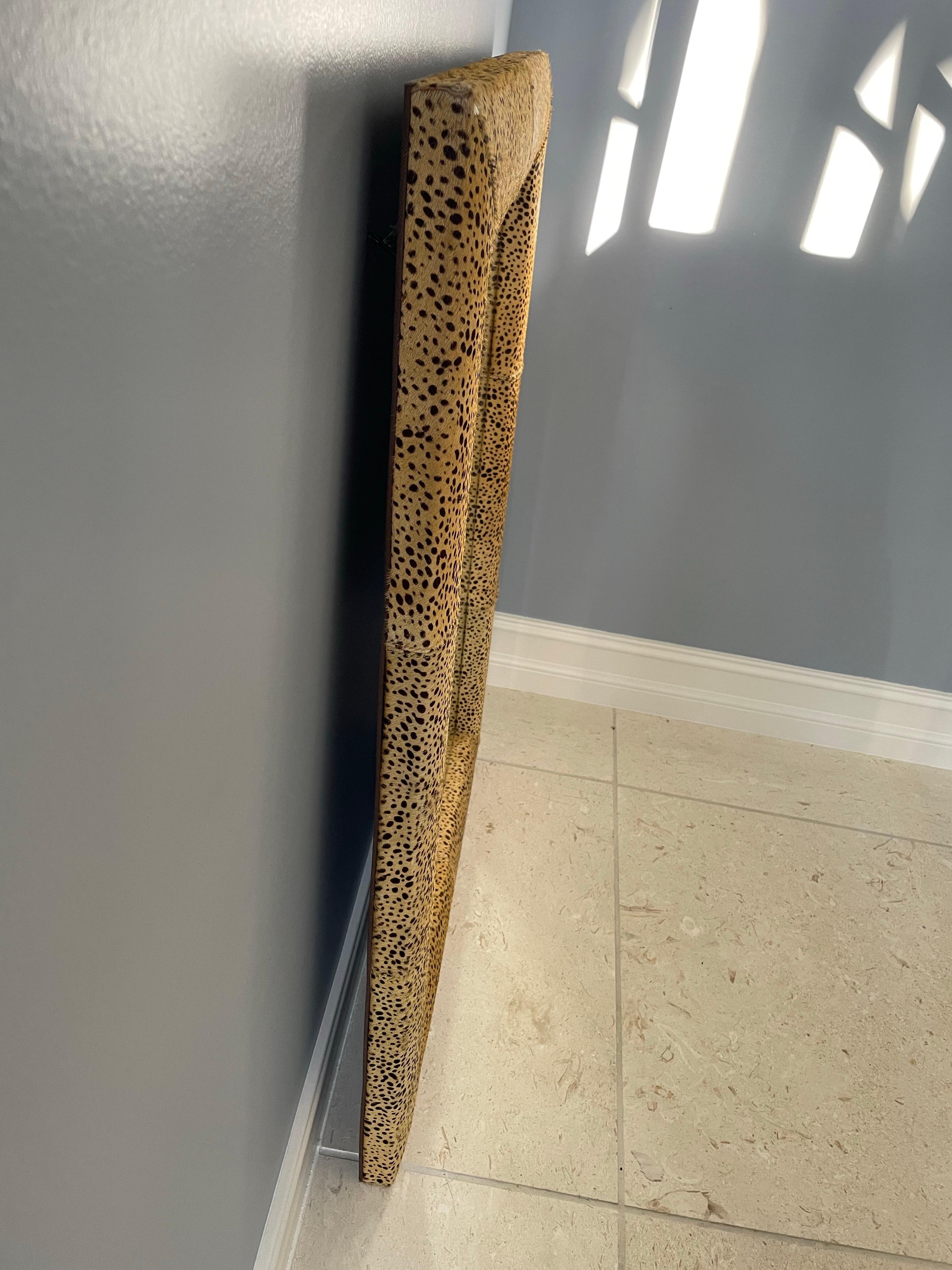 North American Cheetah fur mirror For Sale