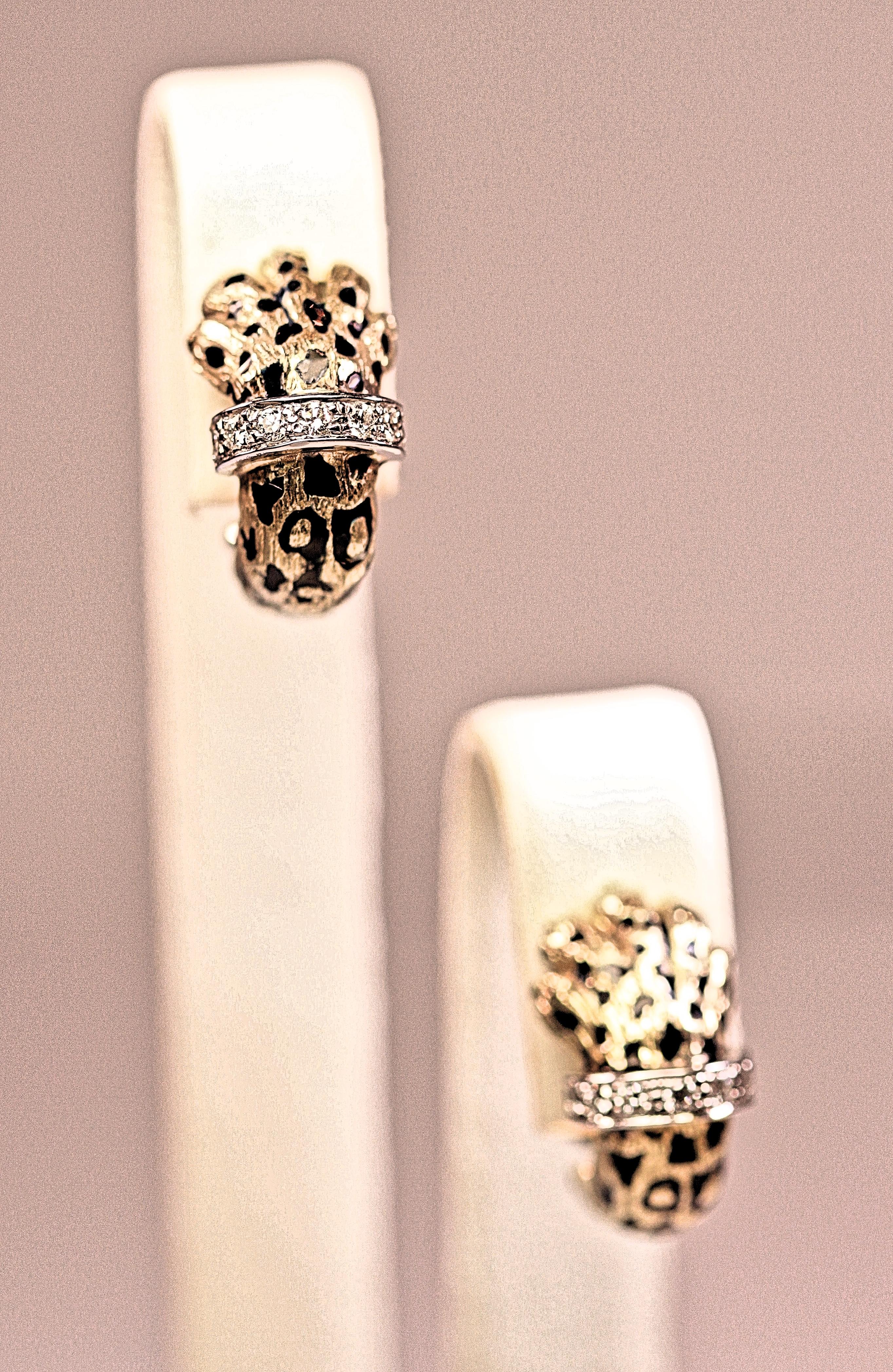 cheetah earrings design