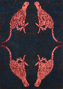 Cheetah Tufted Rug, "The Four Winds" Artist and Workshop collaboration