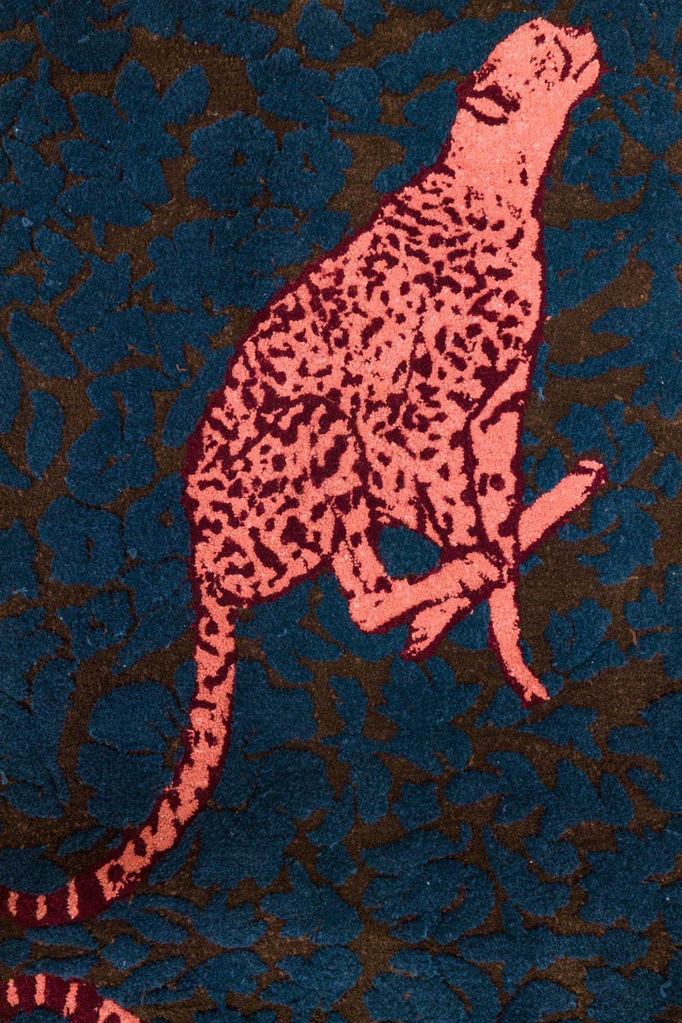 Woven Cheetah Tufted Rug, 