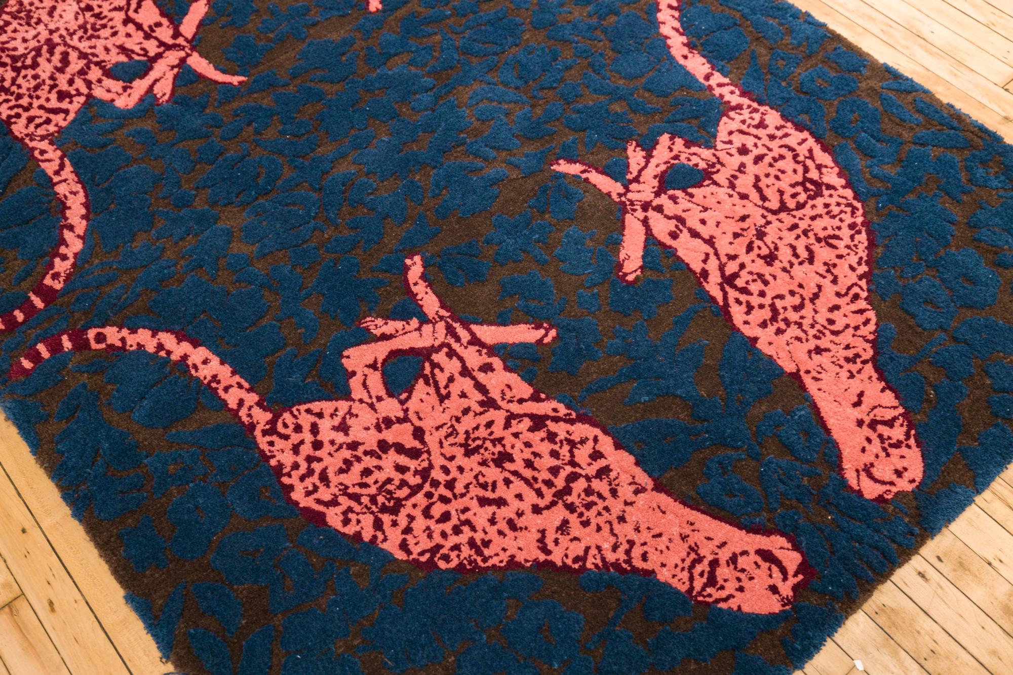 Contemporary Cheetah Tufted Rug, 