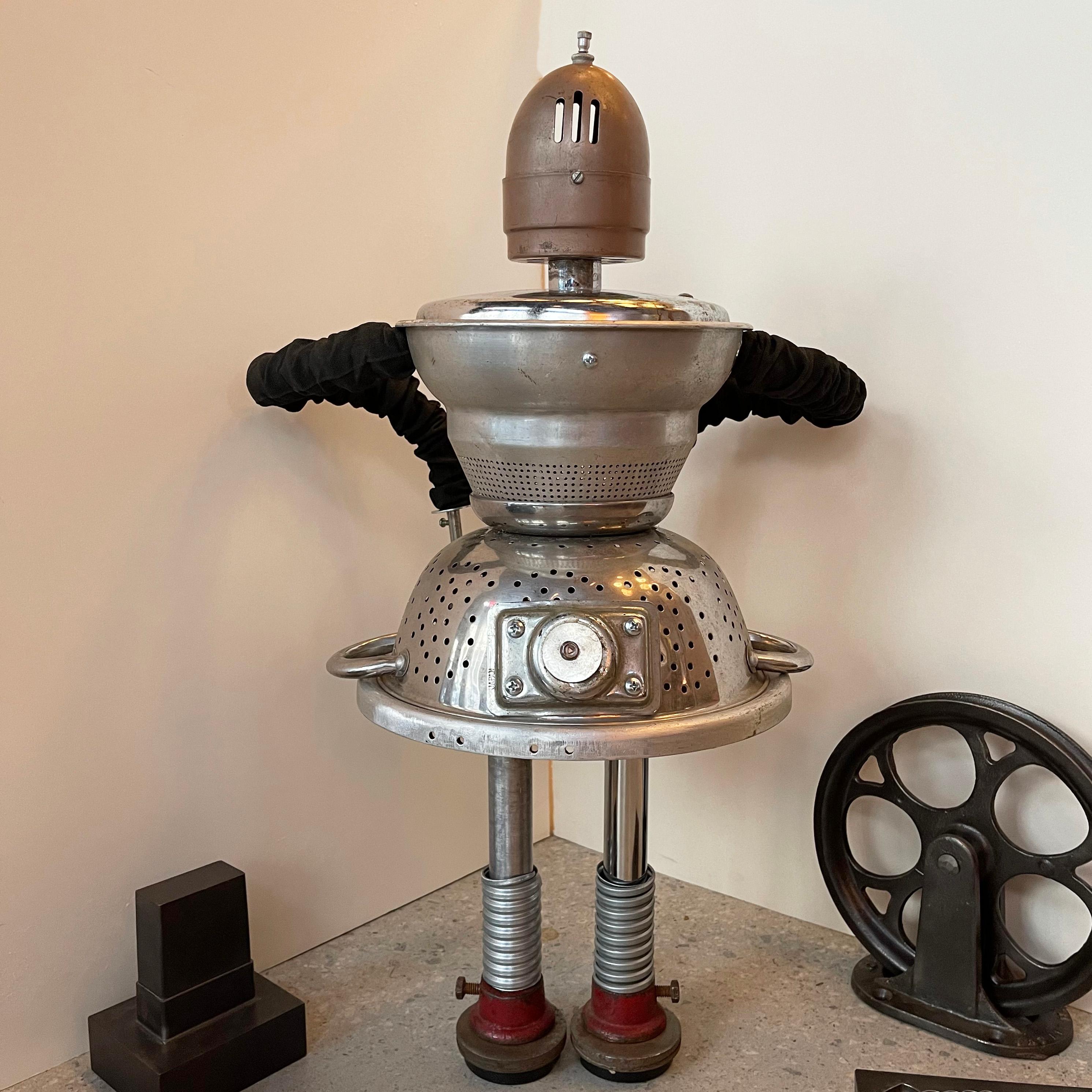 Hand-Crafted Chef Robot Sculpture by Bennett Robot Works
