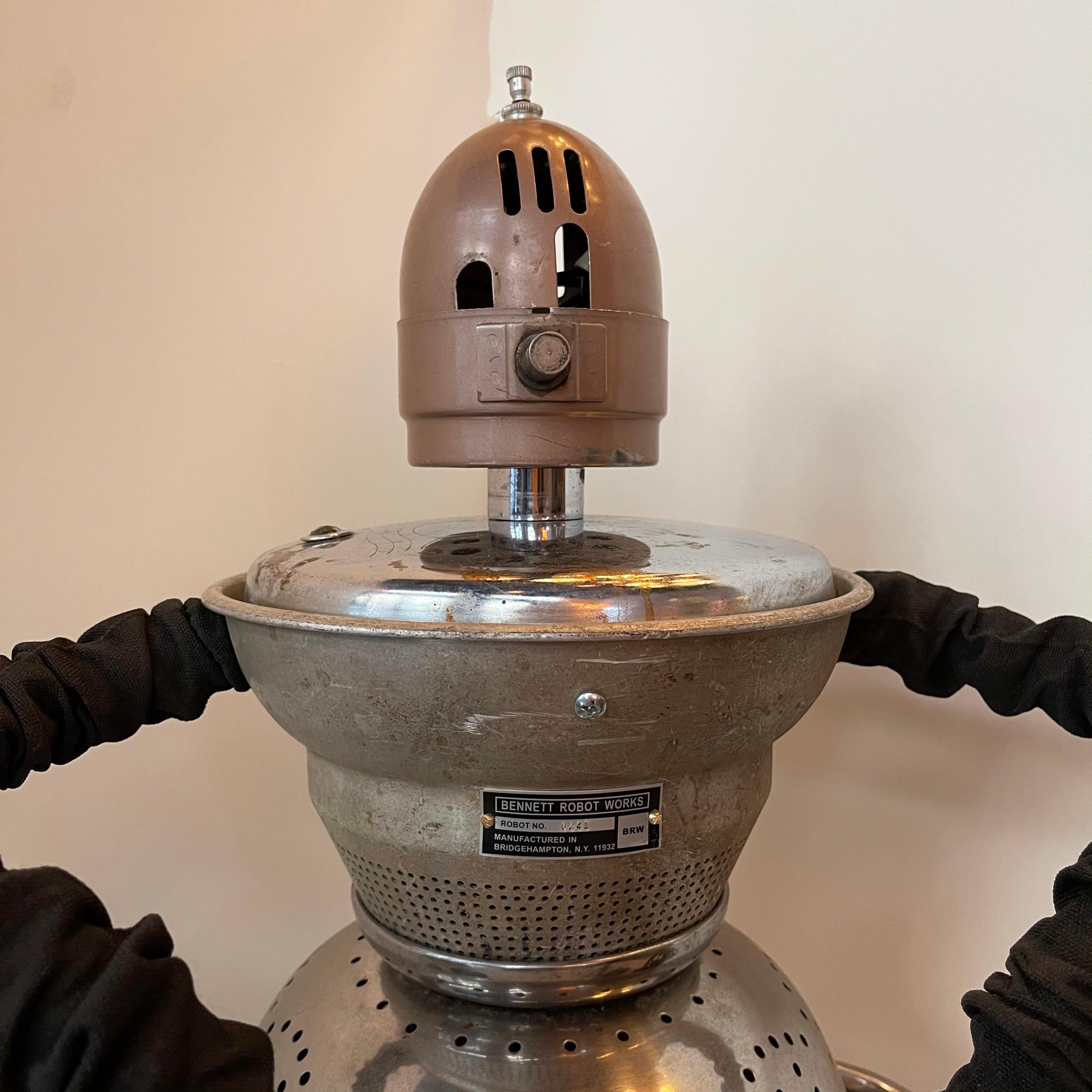 Metal Chef Robot Sculpture by Bennett Robot Works