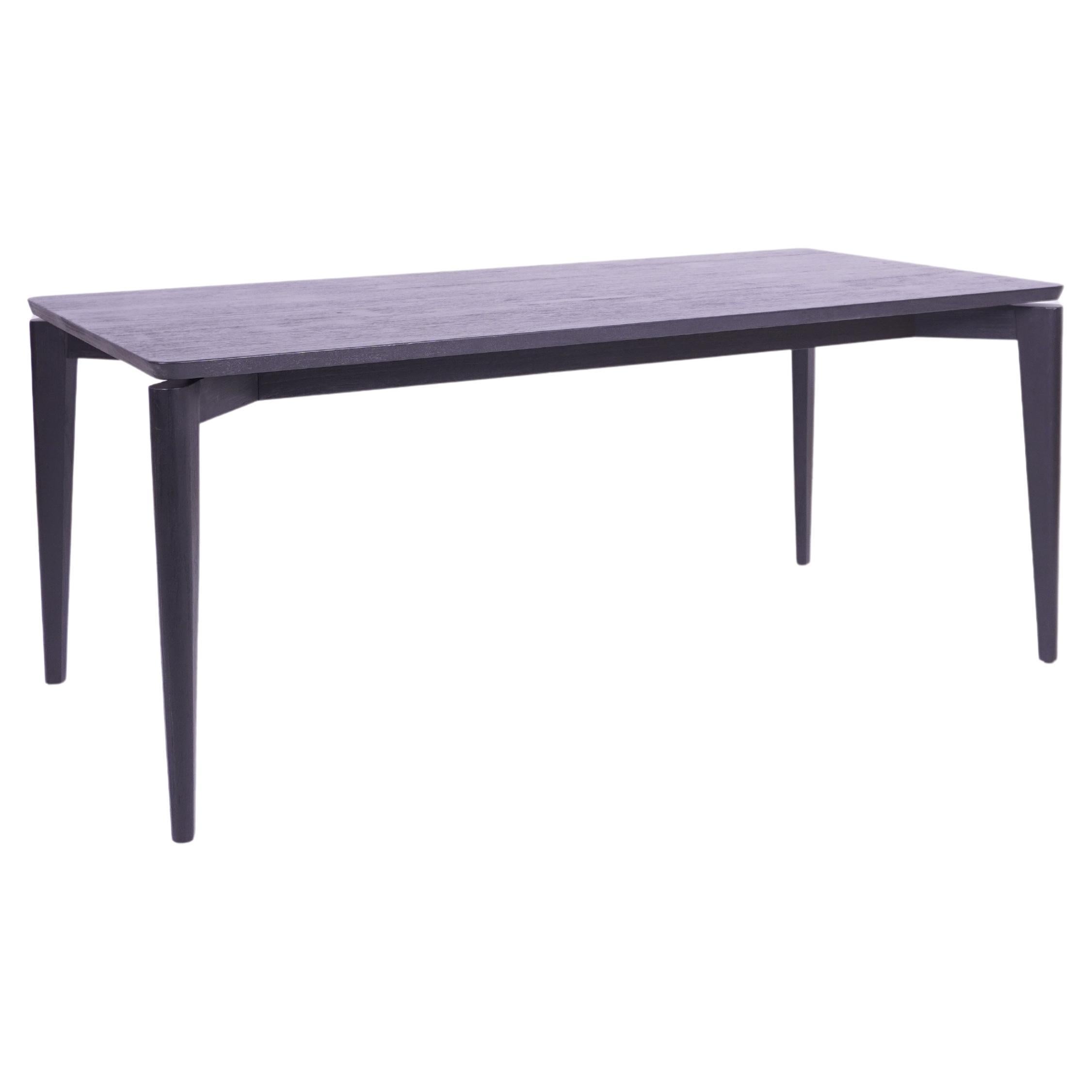 Compact Teak Dining Table in Natural Finish main image 1