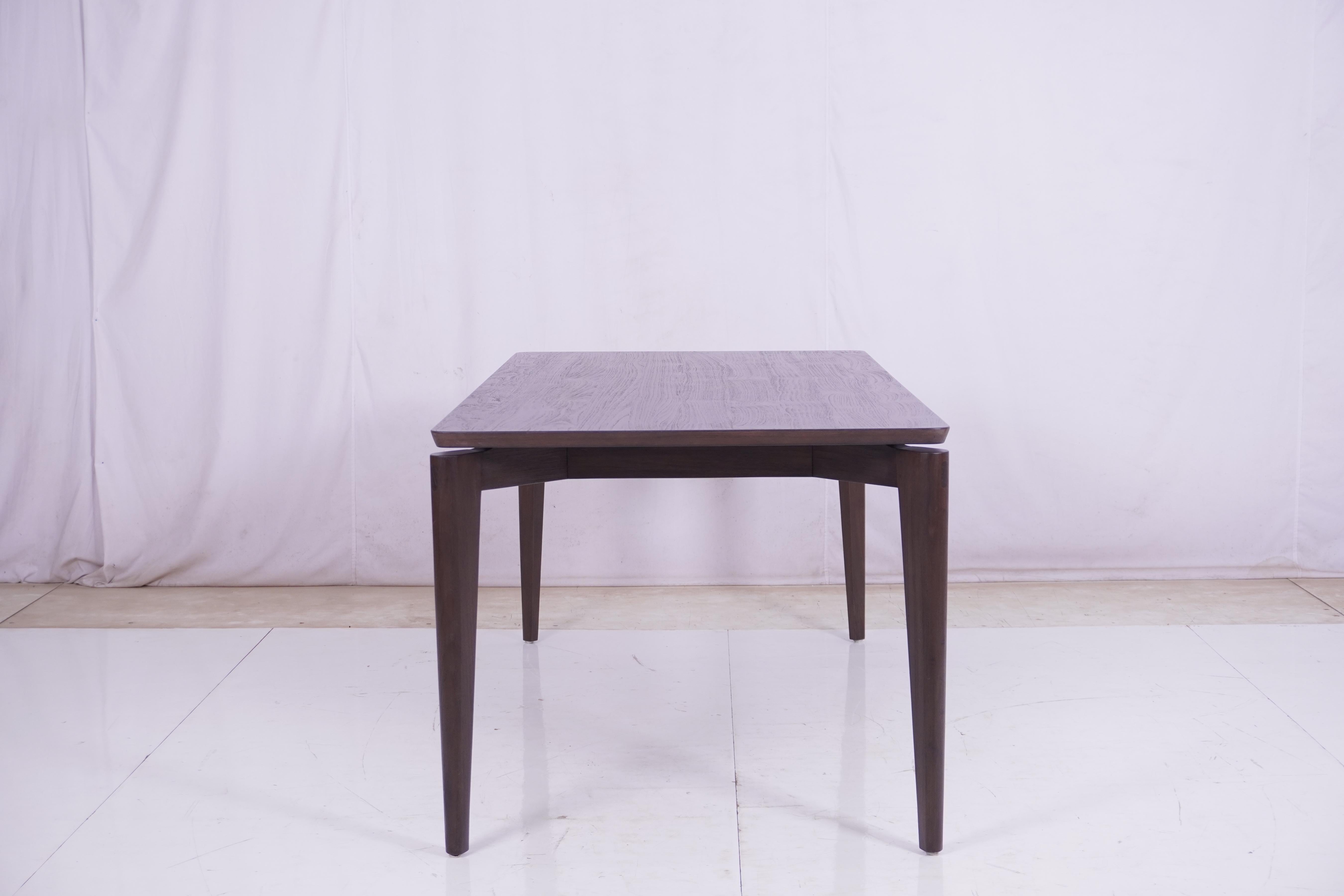 Javanese Chef's Table Teak Dining Table in a Walnut Finish For Sale