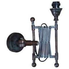 Chehoma Industrial Accordion Swing Arm Scissor Wall Sconce Library Reading Light