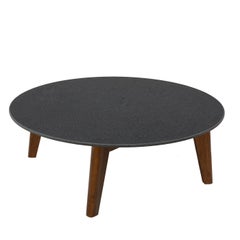 Chelini Edgar Round Lava Stone Coffee Table