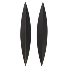 Chelini Lámpara de Pared Hoja 2 Luces Bronce