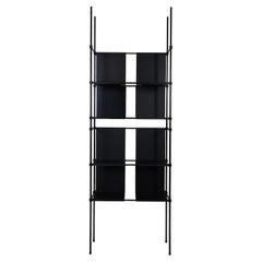 Chelini Ludo Modular Black Bookcase by Filippo Montaina