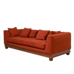 Chelini Paris 3-Seater Red Sofa