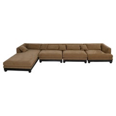 Chelini Paris Extra 4-Module Brown Sofa