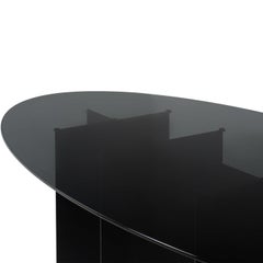 Chelini Roy Oval Black Dining Table by Filippo Montaina