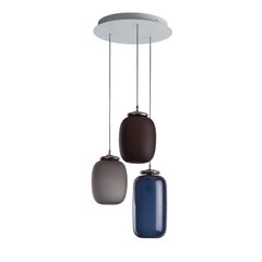Chelsea 3-Light Blue and Gray Chandelier