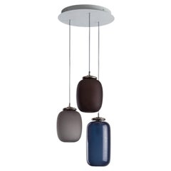 Chelsea 3-Light Blue and Gray Chandelier