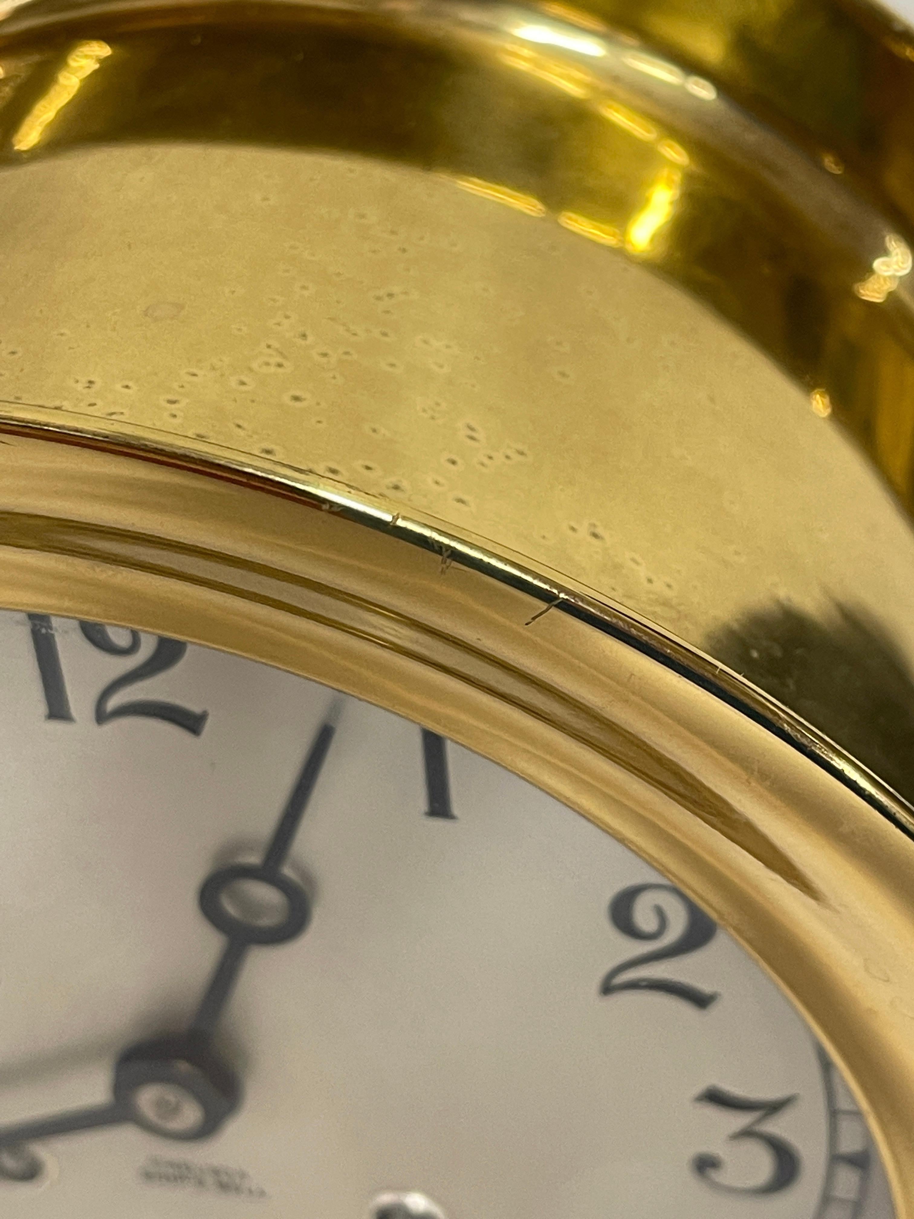 chelsea brass clock
