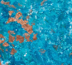 Archipelago - 21st Century, Contemporary, Figurative, Abstract, Painting, Copper