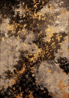 Evanescence- 21st Century, Contemporary, Abstract, Oil Painting, Gold Leaf