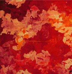 Exhale - 21st Century, Contemporary, Abstract Painting, Gold Leaf