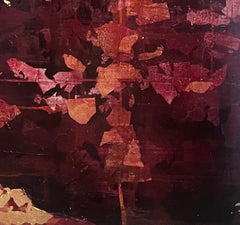 Golden Bosphorus - 21st Century, Oil painting, gold leaf, abstract, fall
