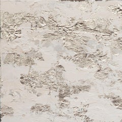 Horizon In Silver Steel - 21st Century, Contemporary, Abstract Painting, Silver