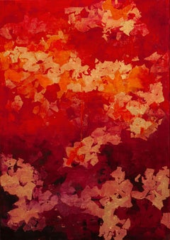 Inhala - Siglo XXI, Contemporáneo, Pintura Abstracta, Pan de Oro