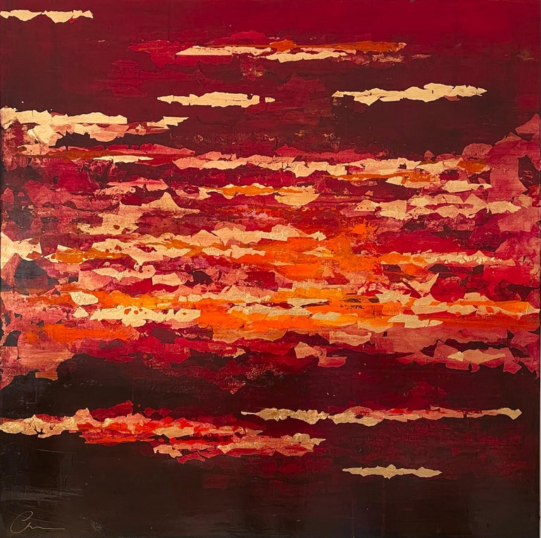 Chelsea Davine Nightfall 21st Cent., Contemporary, Abstract, Oil