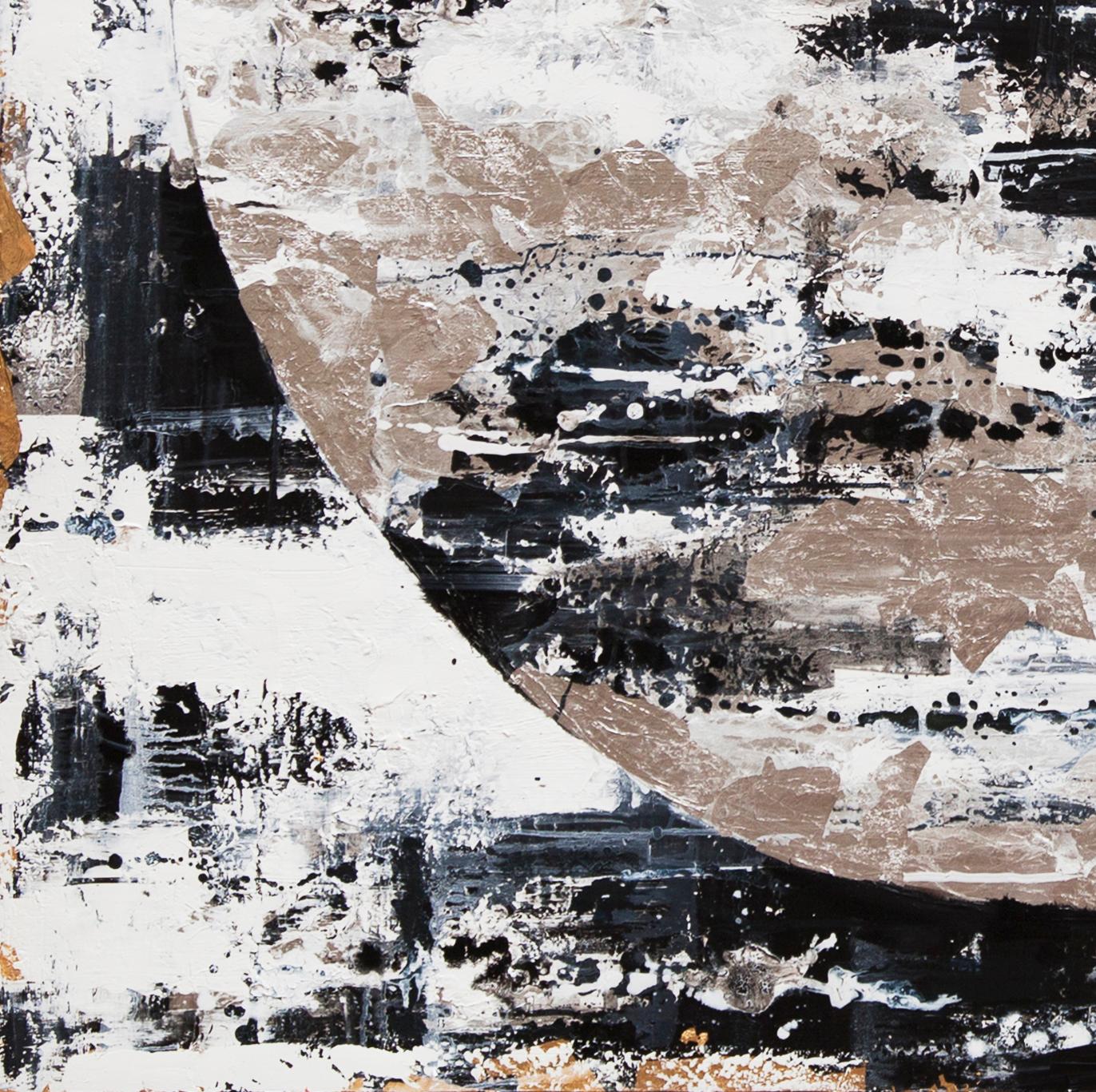 Snow Moon - 21st Century, Contemporary, Abstract Painting, Gold Leaf 3