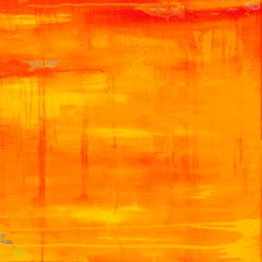 Summer Reflection - 21st Century, Contemporary, Abstract Painting, Gold Leaf